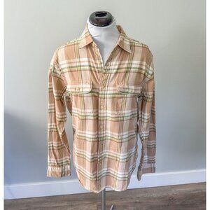 Uniqlo Tan Plaid Shirt
